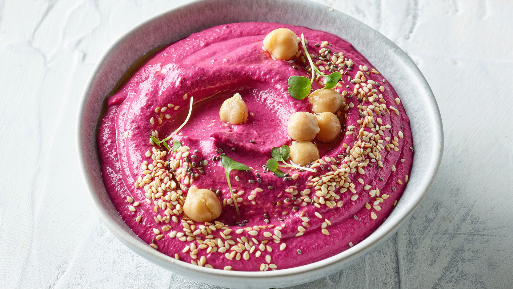 Easy Beetroot Hummus Dip Recipe