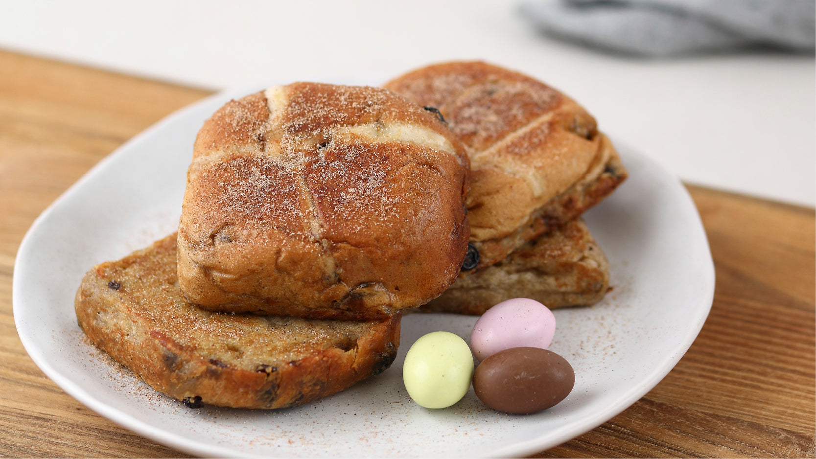 Hot Cross Buns French Toast