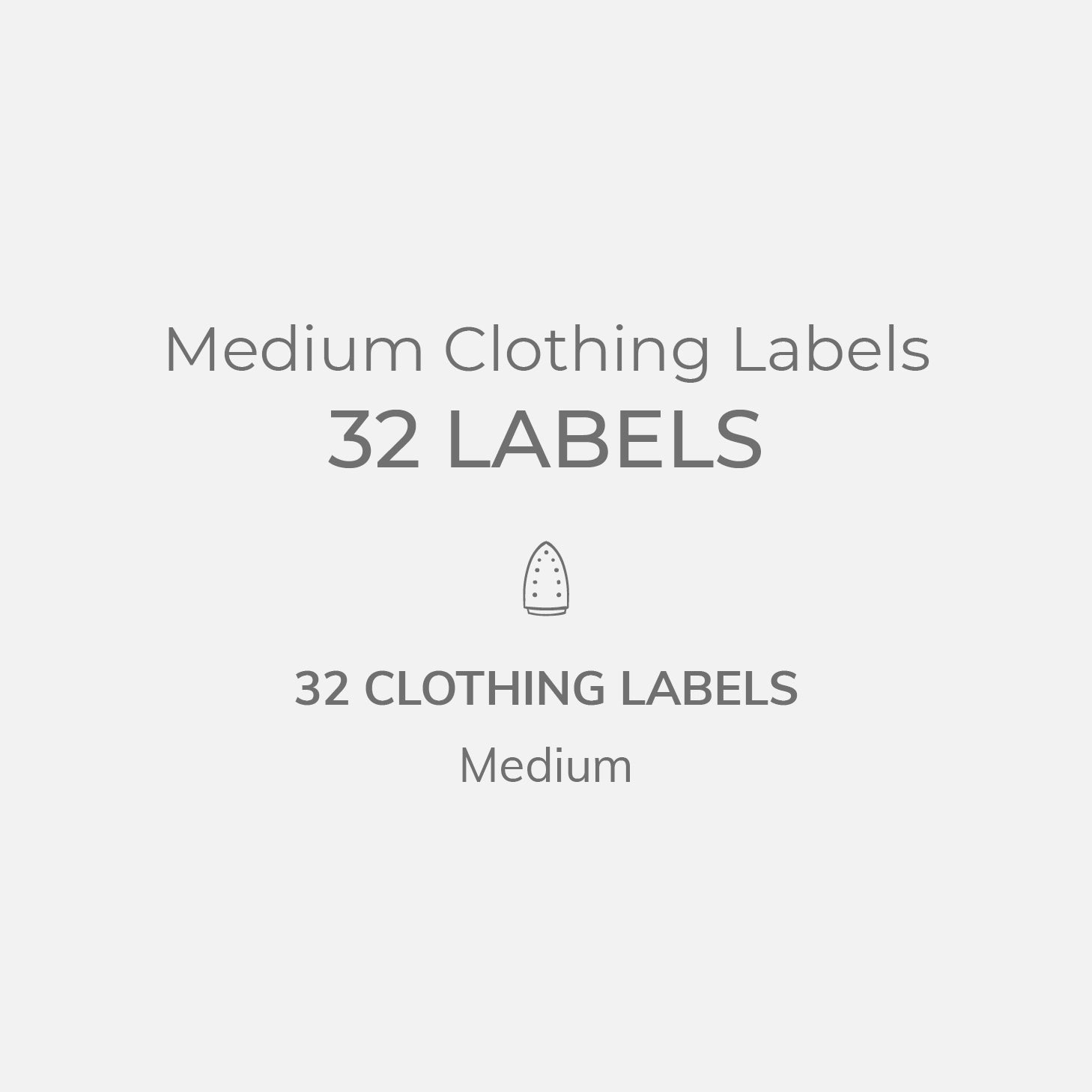 Medium Clothing Labels, Clothing Labels